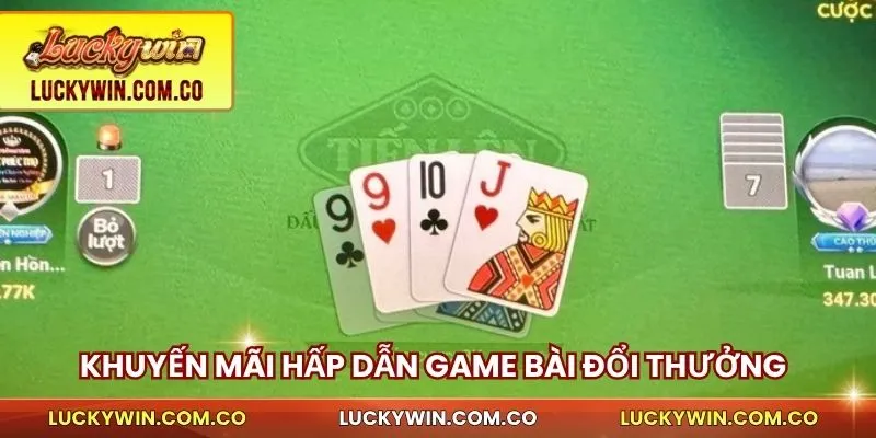 Nhiều khuyến mãi hấp dẫn dành cho game bài đổi thưởng 